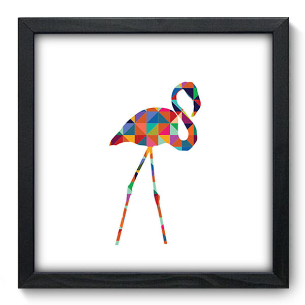 Quadro Decorativo - Flamingo - 33cm X 33cm - 261qdsp