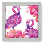 Quadro Decorativo - Flamingos - 33cm X 33cm - 198qdsb