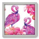Quadro Decorativo - Flamingos - 33cm X 33cm - 198qdsb