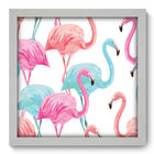 Quadro Decorativo - Flamingos - 33cm X 33cm - 230qdsb