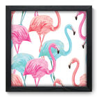 Quadro Decorativo - Flamingos - 33cm X 33cm - 230qdsp