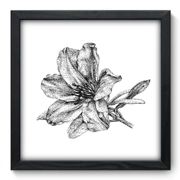 Quadro Decorativo - Flor - 33cm X 33cm - 018qnfbp
