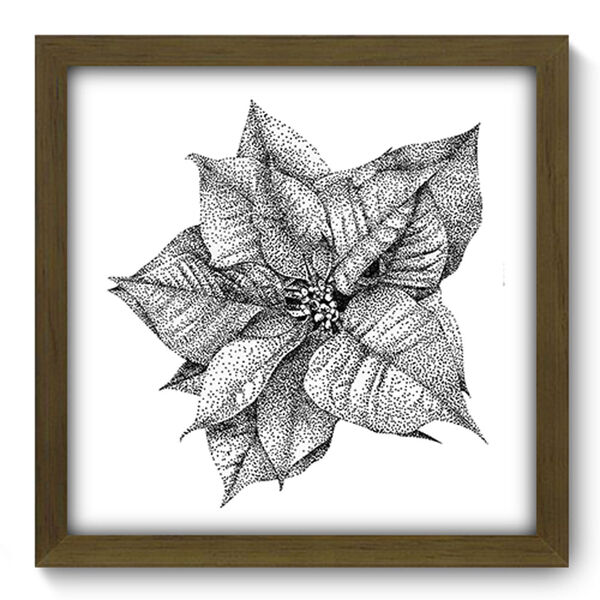 Quadro Decorativo - Flor - 33cm X 33cm - 105qdfm