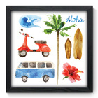 Quadro Decorativo - Flor - 33cm X 33cm - 129qdfb
