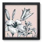 Quadro Decorativo - Floral - 33cm X 33cm - 062qdbp
