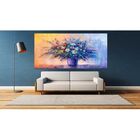 Quadro Decorativo Floral Abstrato Colors Flowers - 180x120cm