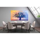 Quadro Decorativo Floral Abstrato Colors Flowers - 90x60cm