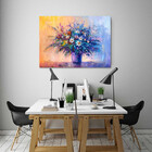 Quadro Decorativo Floral Abstrato Colors Flowers - 90x60cm