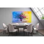 Quadro Decorativo Floral Bouquet Flowers - 150x80cm