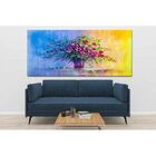 Quadro Decorativo Floral Bouquet Flowers - 150x80cm