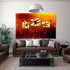 Quadro Decorativo Floral Contemporâneo Conceitual Kayra - 120