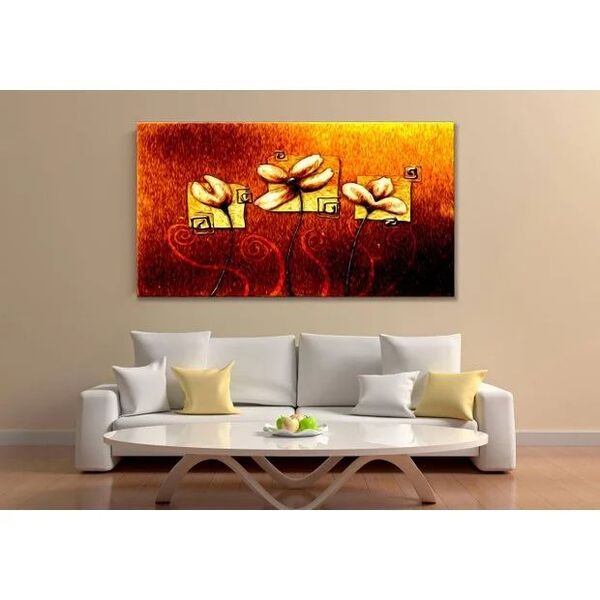 Quadro Decorativo Floral Contemporâneo Conceitual Kayra - 120