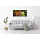 Quadro Decorativo Floral Flores Borboleta - 120x60cm