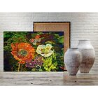 Quadro Decorativo Floral Flores Borboleta - 90x60cm