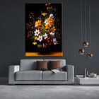 Quadro Decorativo Floral Flores Sobre A Mesa - 120x80 Cm