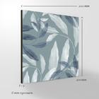 Quadro Decorativo - Floral - Folhas Azuis