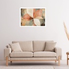 Quadro Decorativo Floral Geométrico Abstrato  - 50x70cm Moldu