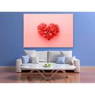 Quadro Decorativo Floral Heart Of Flowers - 150x100cm