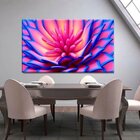 Quadro Decorativo Floral Neon Crysanthemum - 150x100 Cm