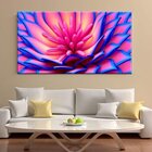 Quadro Decorativo Floral Neon Crysanthemum - 150x100 Cm