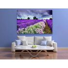Quadro Decorativo Floral Paisagem Campo De Lavanda - 200x120cm