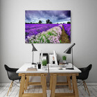 Quadro Decorativo Floral Paisagem Campo De Lavanda - 200x120cm