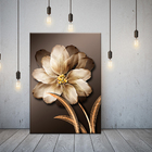 Quadro Decorativo Floral Pingos De Ouro - 180x120 Cm