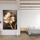 Quadro Decorativo Floral Pingos De Ouro - 180x120 Cm