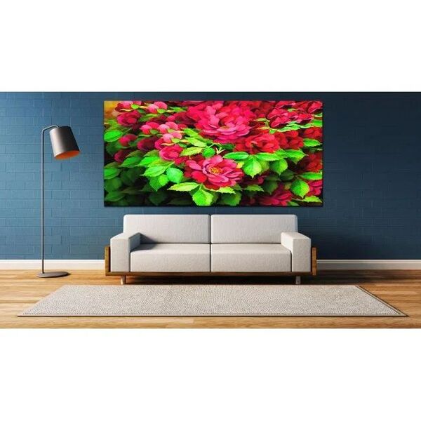 Quadro Decorativo Floral Ribbon - 150x100cm