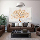 Quadro Decorativo Floral Roses Tree - 150x80 Cm