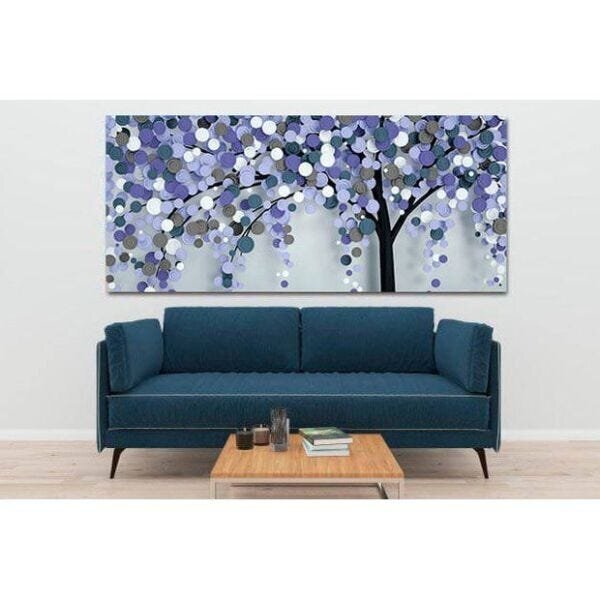 Quadro Decorativo Floral Spiral Tree - 90x60cm