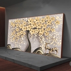 Quadro Decorativo Floral Spring Flower Tree Com Moldura Marro