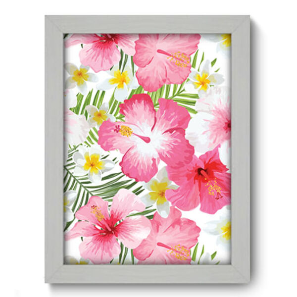 Quadro Decorativo - Flores - 19cm X 25cm - 140qdfb