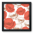 Quadro Decorativo - Flores - 33cm X 33cm - 024qnfbp