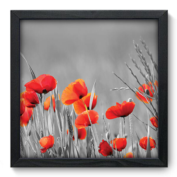 Quadro Decorativo - Flores - 33cm X 33cm - 066qdfp