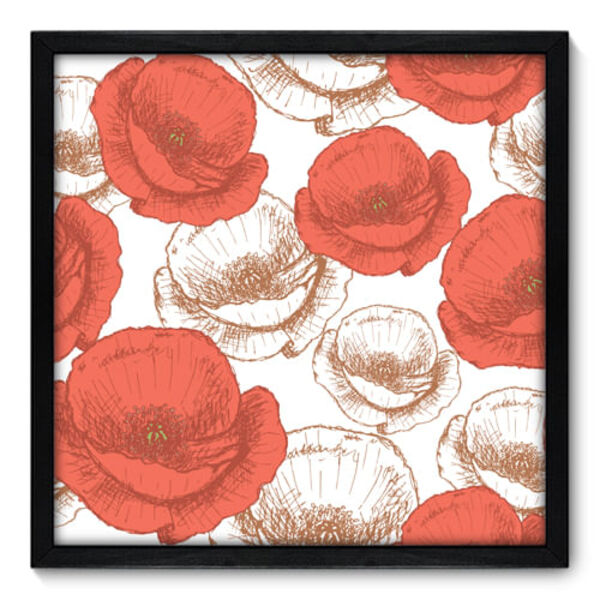 Quadro Decorativo - Flores - 50cm X 50cm - 024qnfcp