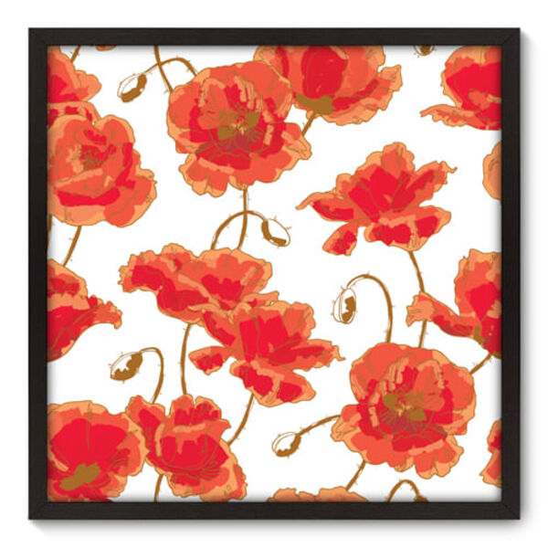 Quadro Decorativo - Flores - 70cm X 70cm - 023qnfdp
