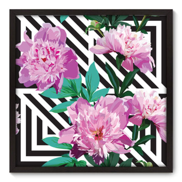 Quadro Decorativo - Flores - 70cm X 70cm - 029qnfdp