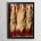 Quadro Decorativo Flores Desidratadas Capim Dos Pampas 30x42