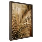 Quadro Decorativo Flores Douradas 1 Tela 60x90cm Para Escritó