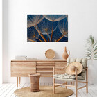 Quadro Decorativo Flores E Folhas Dente De Leão - 100x70 Cm