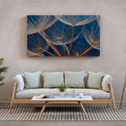 Quadro Decorativo Flores E Folhas Dente De Leão - 100x70 Cm