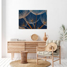 Quadro Decorativo Flores E Folhas Dente De Leão - 180x100 Cm