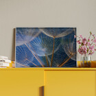 Quadro Decorativo Flores E Folhas Dente De Leão Com Moldura E