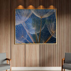 Quadro Decorativo Flores E Folhas Dente De Leão Com Moldura E