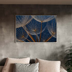 Quadro Decorativo Flores E Folhas Dente De Leão Com Moldura P