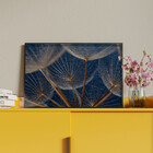 Quadro Decorativo Flores E Folhas Dente De Leão Com Moldura P