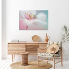 Quadro Decorativo Flores E Folhas Flower Nature White - 200x1