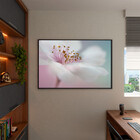 Quadro Decorativo Flores E Folhas Flower Nature White Com Mol