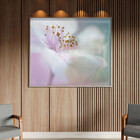 Quadro Decorativo Flores E Folhas Flower Nature White Com Mol